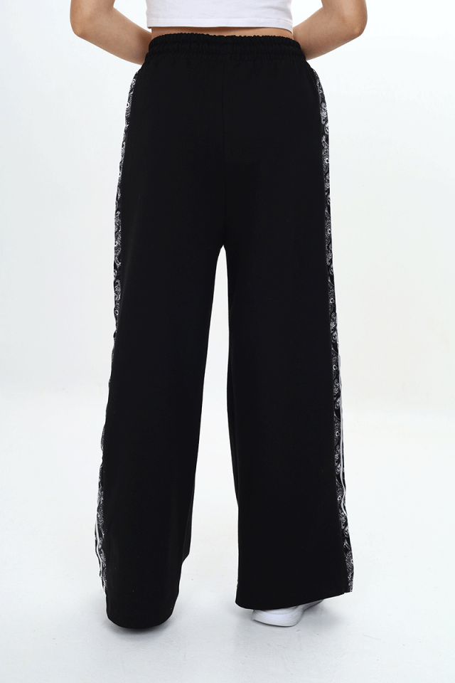 Kız Çocuk Rahat ve Şık Yan Desenli Jogger Pantolon