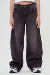 Unisex Geniş Paça Wide Leg Bol Alt Giyim Kot Pantolon