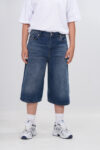 Haykids Unisex Çocuk Mavi Kot Şort - Regular Fit Rahat Kalıp Denim Şort
